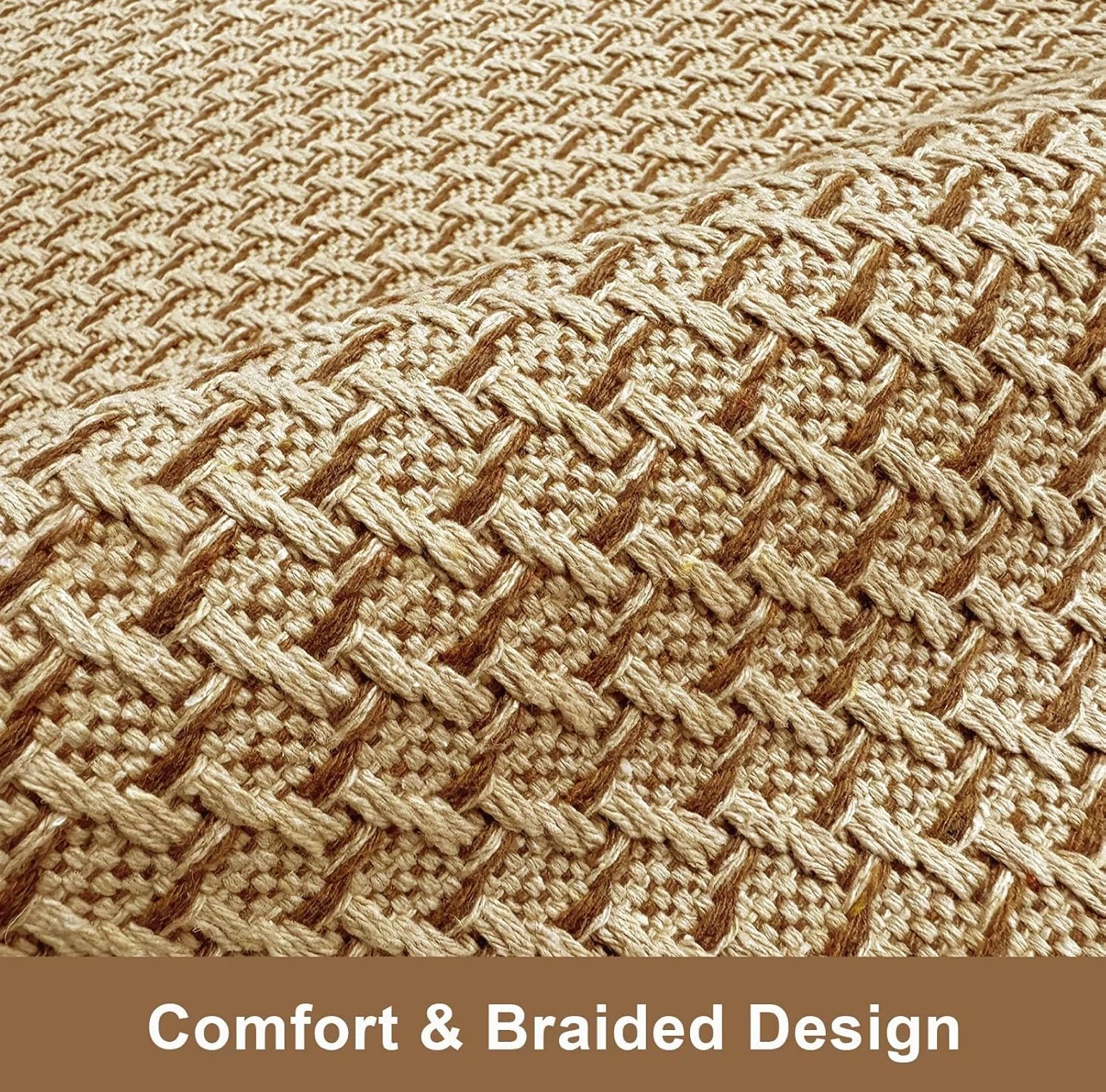 Braided Rug Faux Jute Living Room Rug 5' x 7' - photo 2