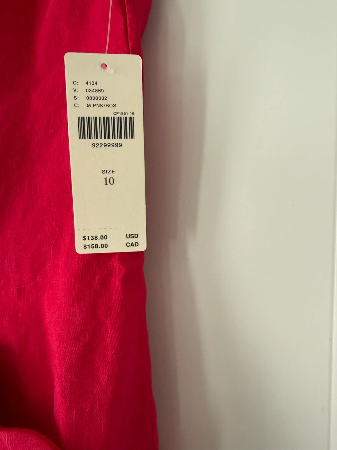 Anthropologie Red Scallop Halter Romper - Size 10 - photo 3
