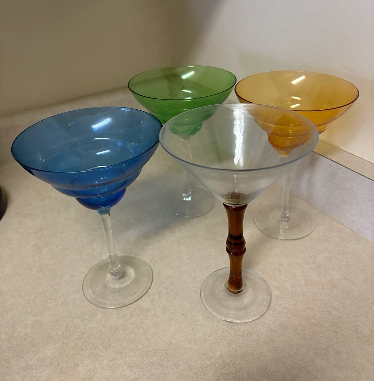 Set of 4 Coloured Margarita Glasses - photo 2