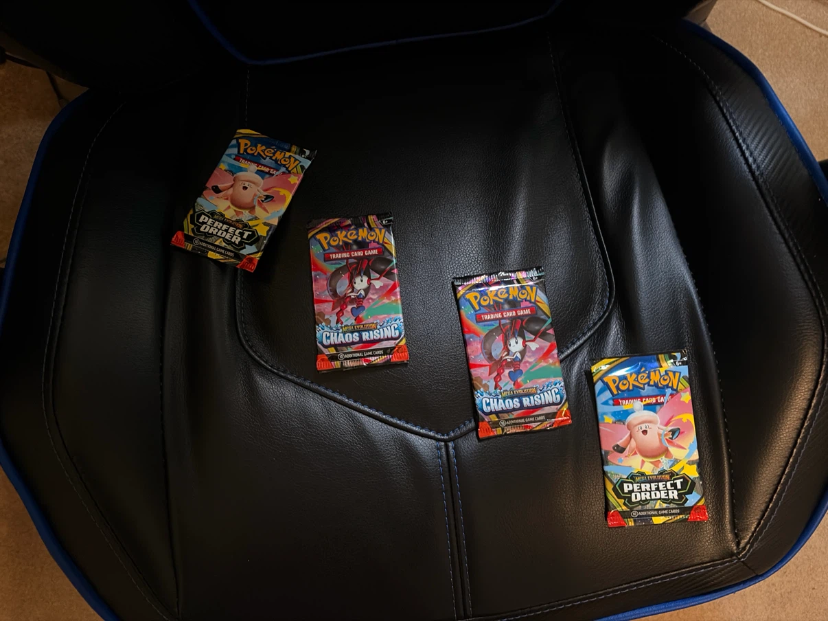 4 Pokemon Trading Card Pack - Chaos Rising & Perfect Order