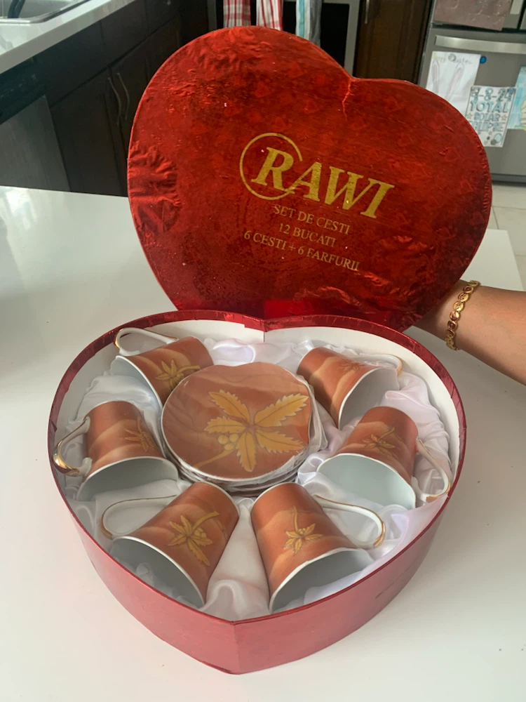 RAWI Coffee/Tea Cup and Saucer Set