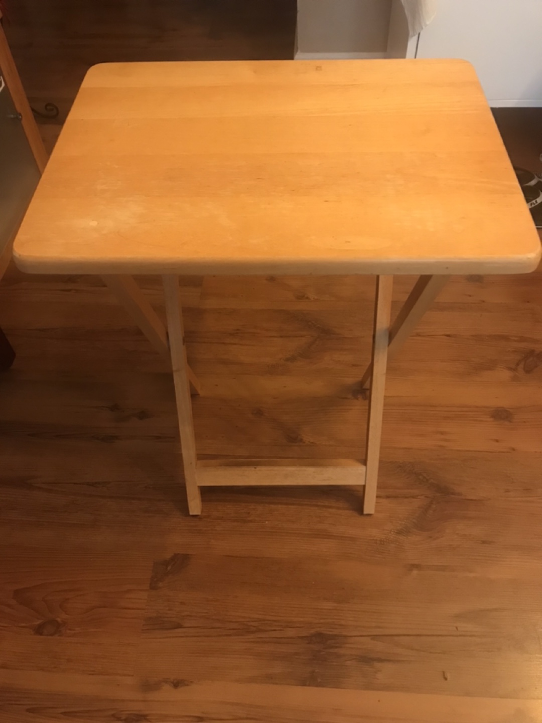 Wooden Folding Tray Table