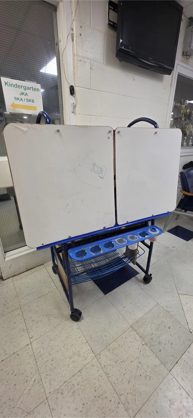 Copernicus Double-Sided Art Easel with Storage Cart