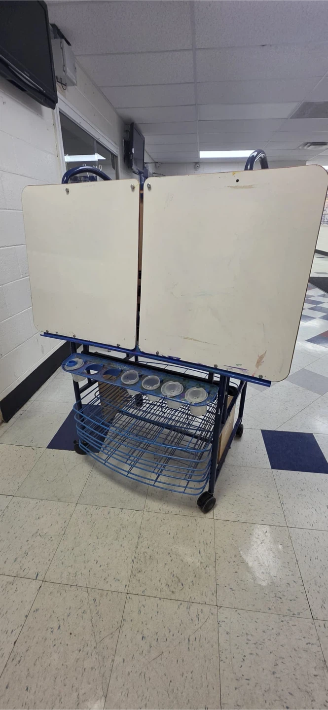 Copernicus Double-Sided Art Easel with Storage Cart - photo 3