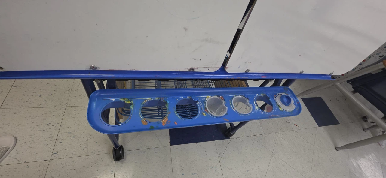 Copernicus Double-Sided Art Easel with Storage Cart - photo 4