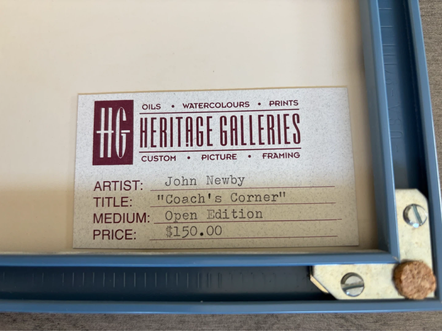 John Newby "Coach's Corner" Open Edition Print - photo 2