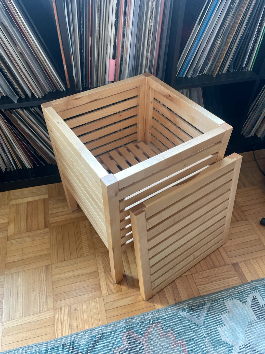 Wooden Storage Cube with Lid - photo 2