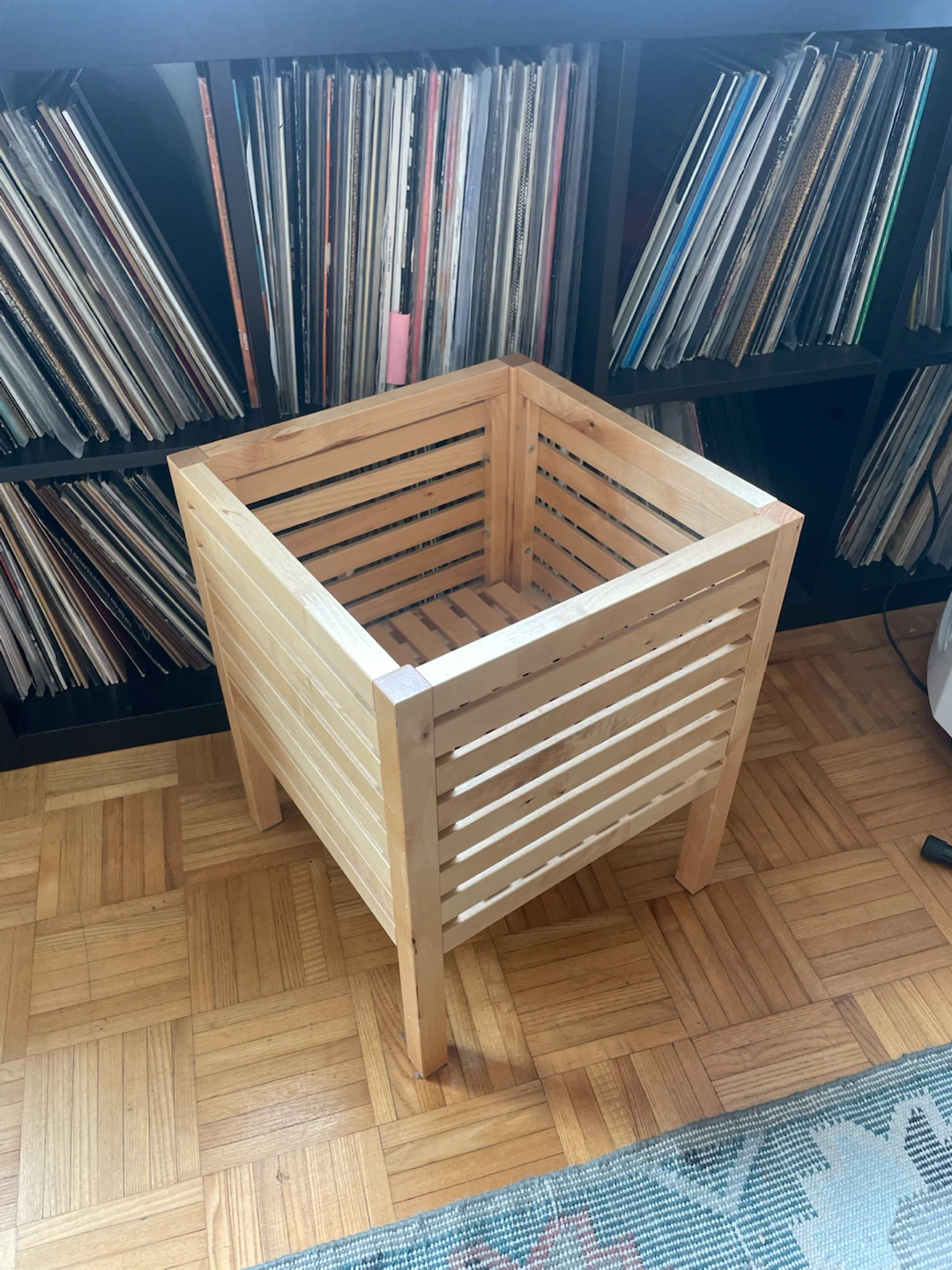Wooden Storage Cube with Lid - photo 3