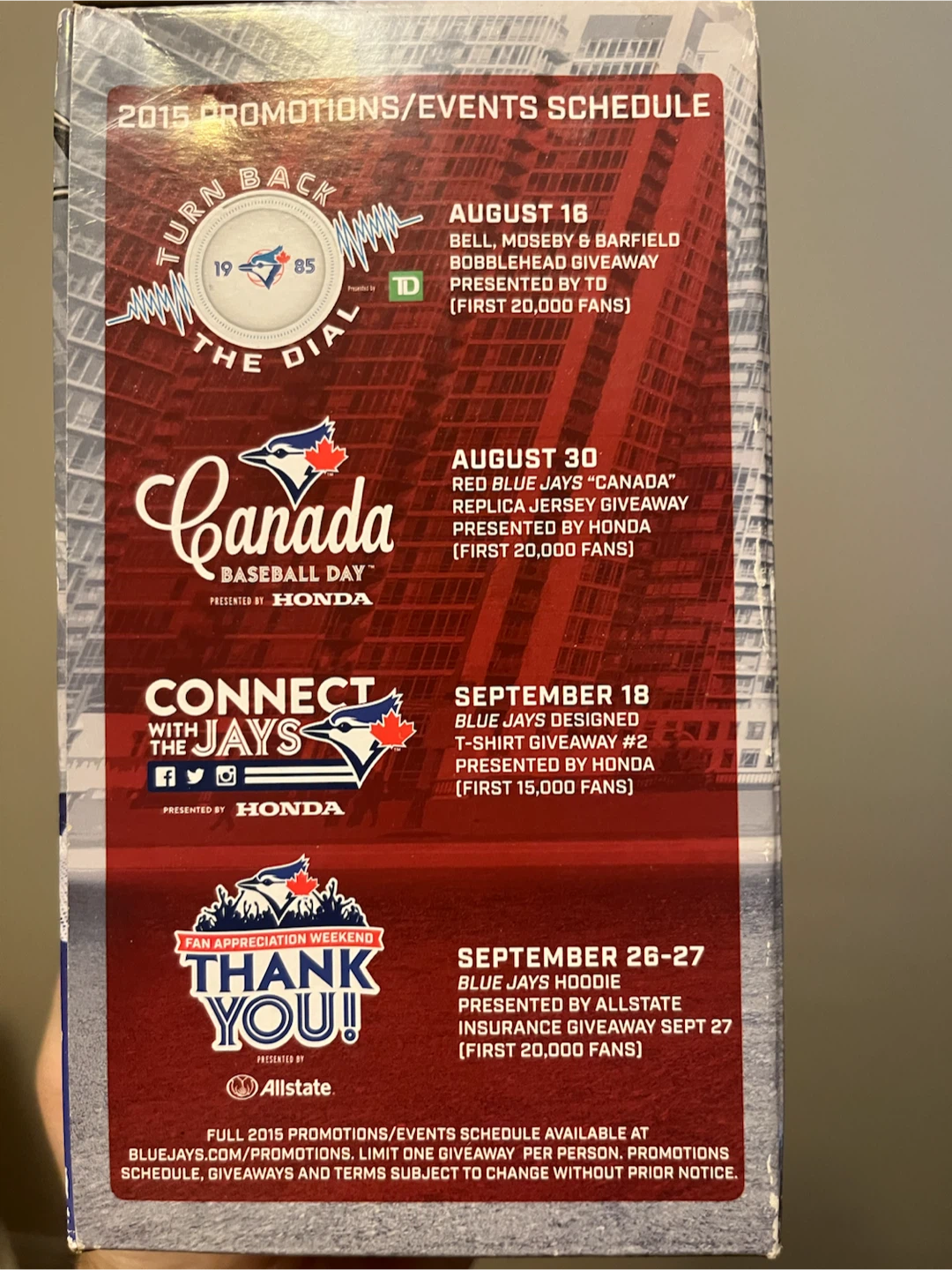 Toronto Blue Jays Bobblehead - photo 4