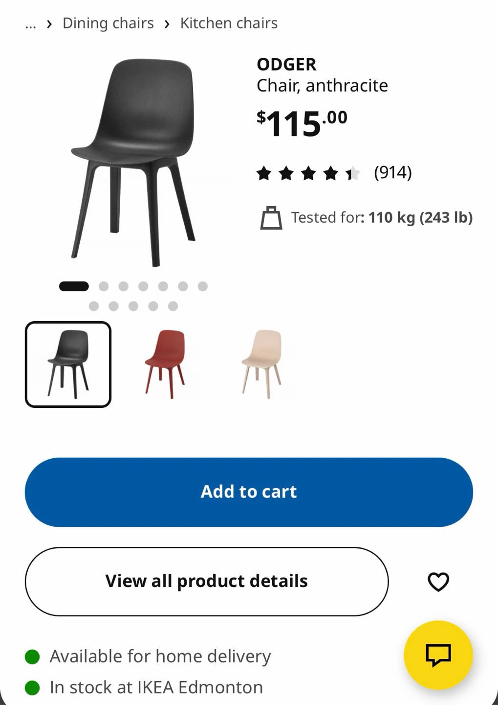 Set of 6 ODGER Chairs - photo 2