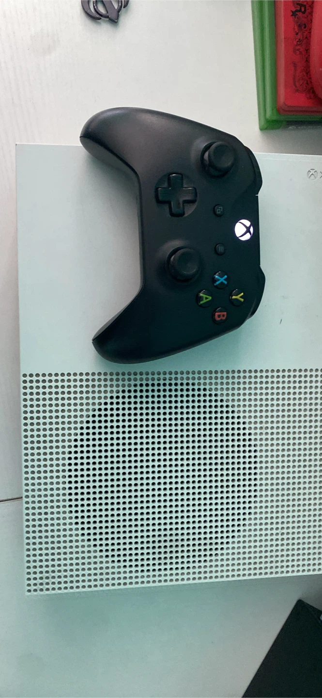 Xbox 1 S plus controller and cables