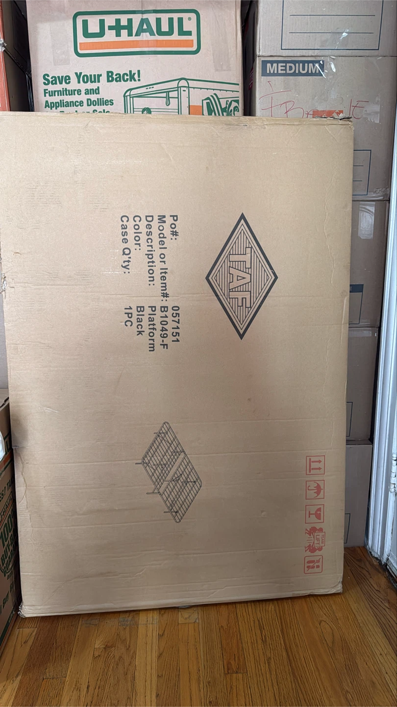 Brand New Full Size Platform Bed Frame – Black (Model B1049‑F)