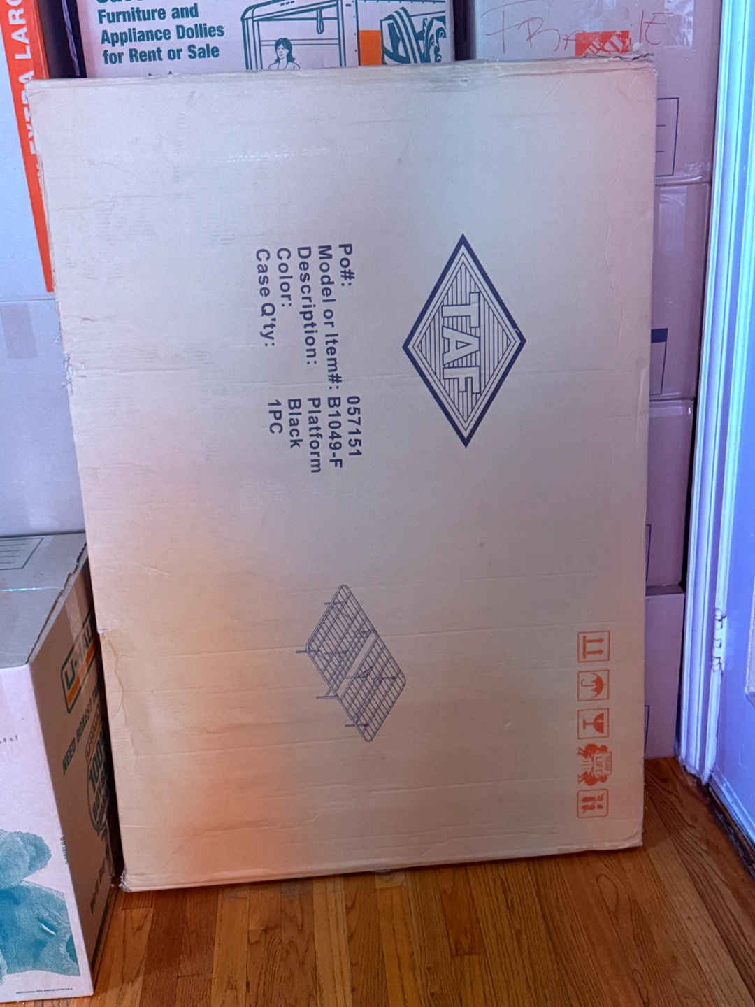Brand New Full Size Platform Bed Frame – Black (Model B1049‑F) - photo 3
