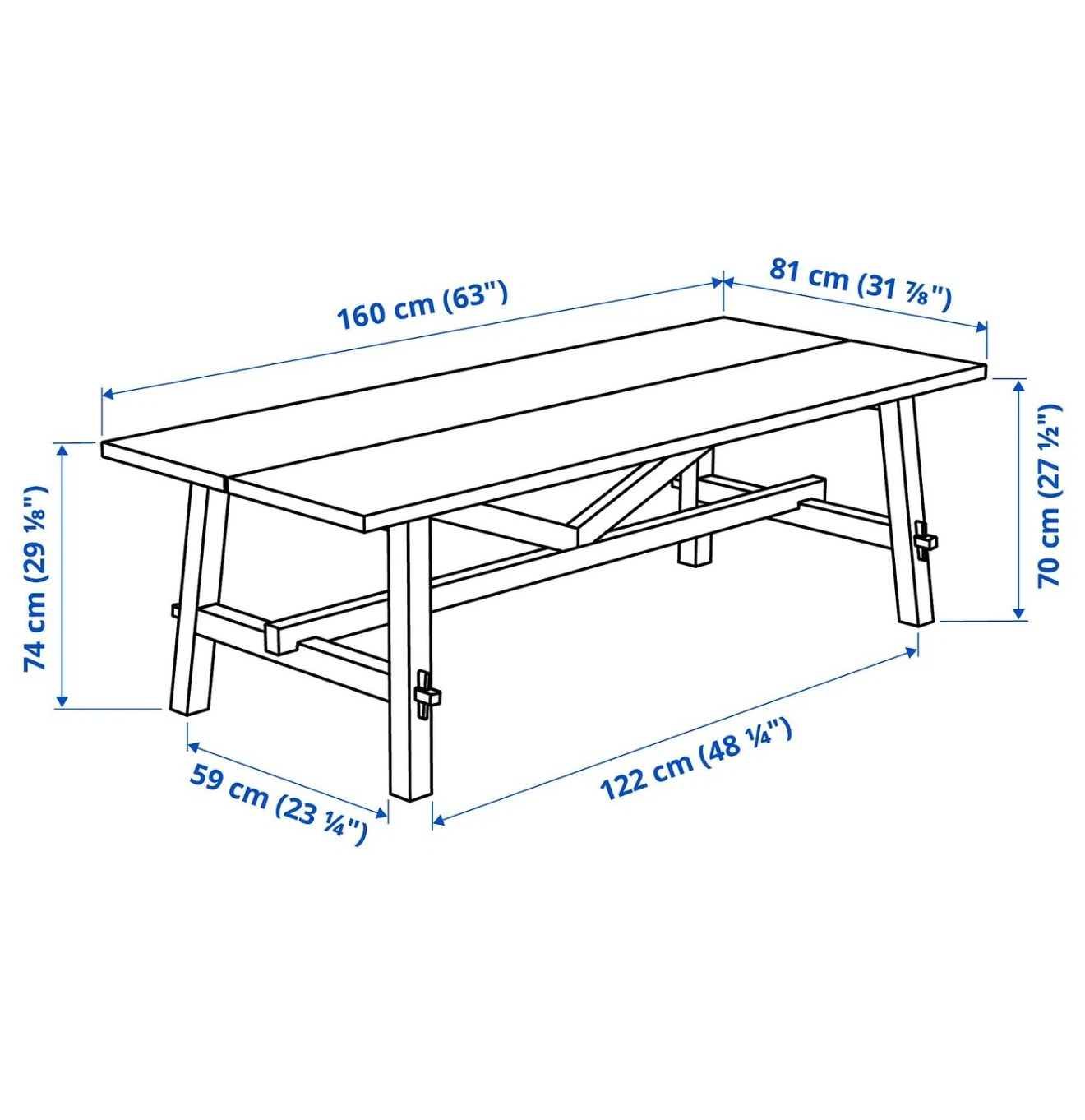IKEA table and chairs (Brand New) - photo 2