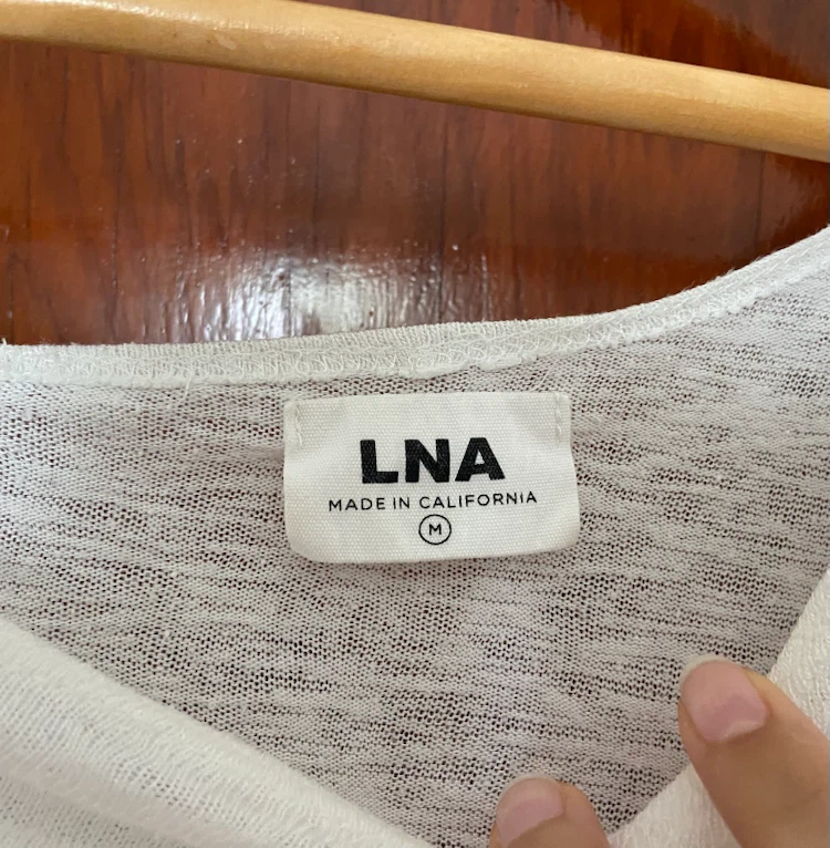 LNA White Cut-Out Top - photo 3