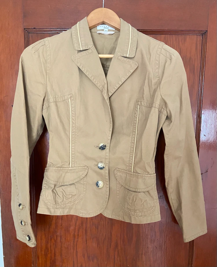 Essentiel Antwerp Tan Blazer Jacket Size 36