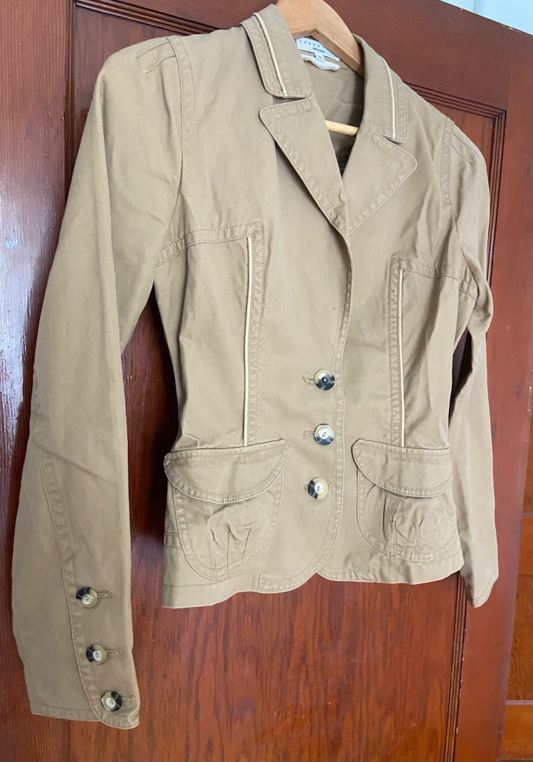 Essentiel Antwerp Tan Blazer Jacket Size 36 - photo 2