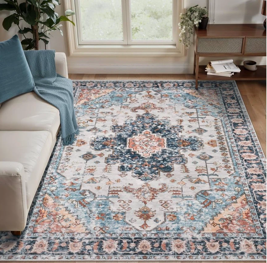 3 x 4 Area Rug with Non-Slip Backing