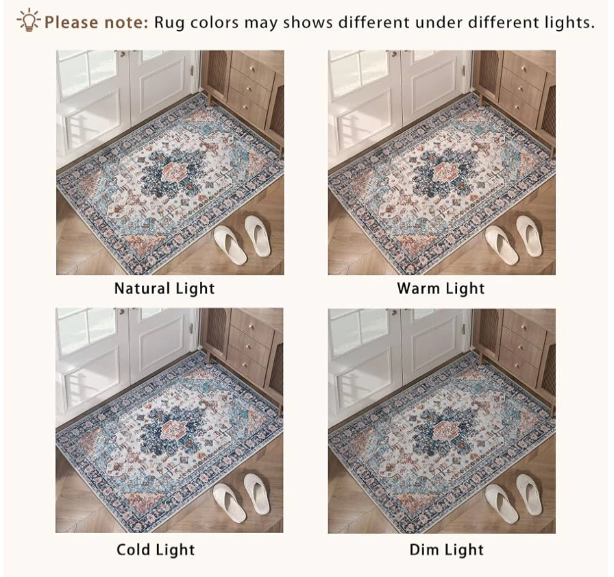 3 x 4 Area Rug with Non-Slip Backing - photo 2