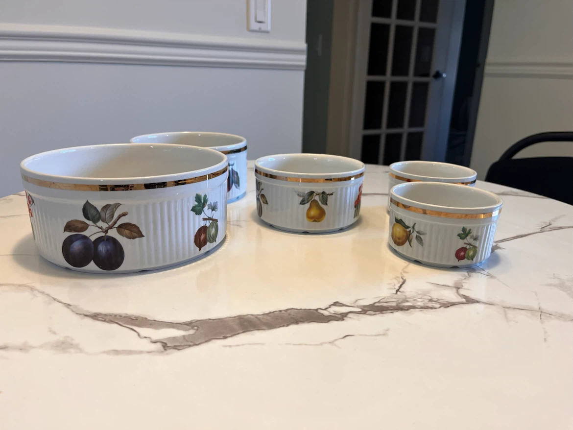 Set of 5 Ramekins with Fruit Design - photo 2