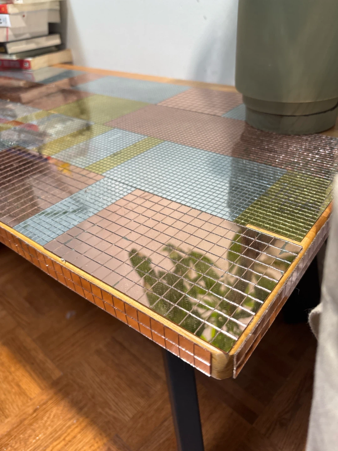 Glitter mosaic coffee table - photo 2
