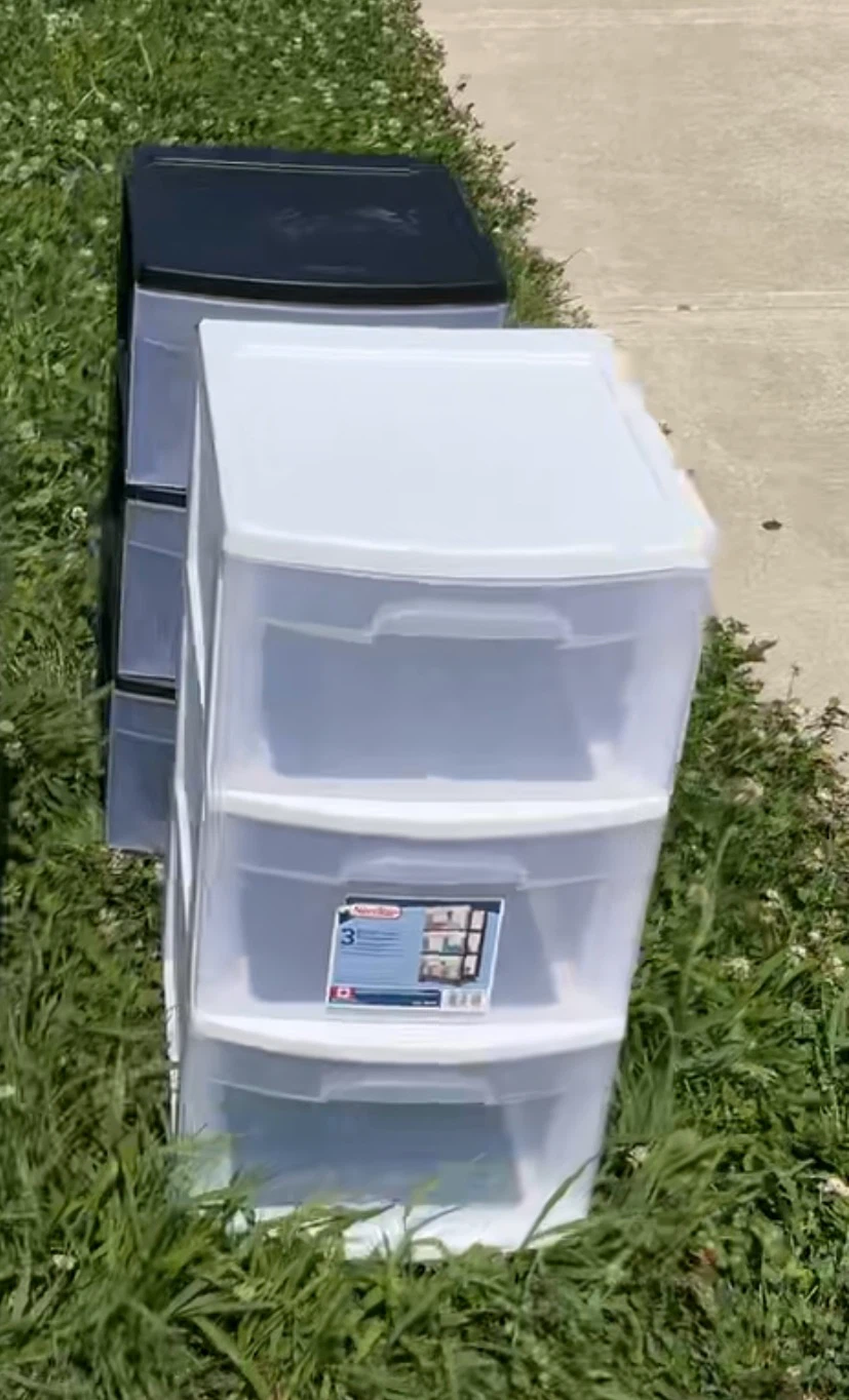 Sterilite 3-Drawer Plastic Storage Unit