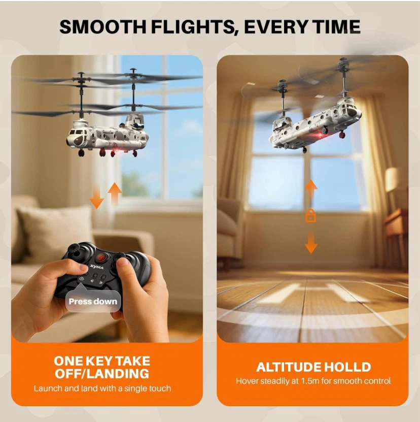 New SYMA S52H Military Transport RC Helicopter - photo 3