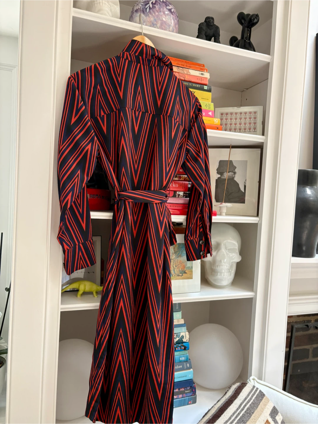 Topshop Chevron Print Belted Dress - photo 4