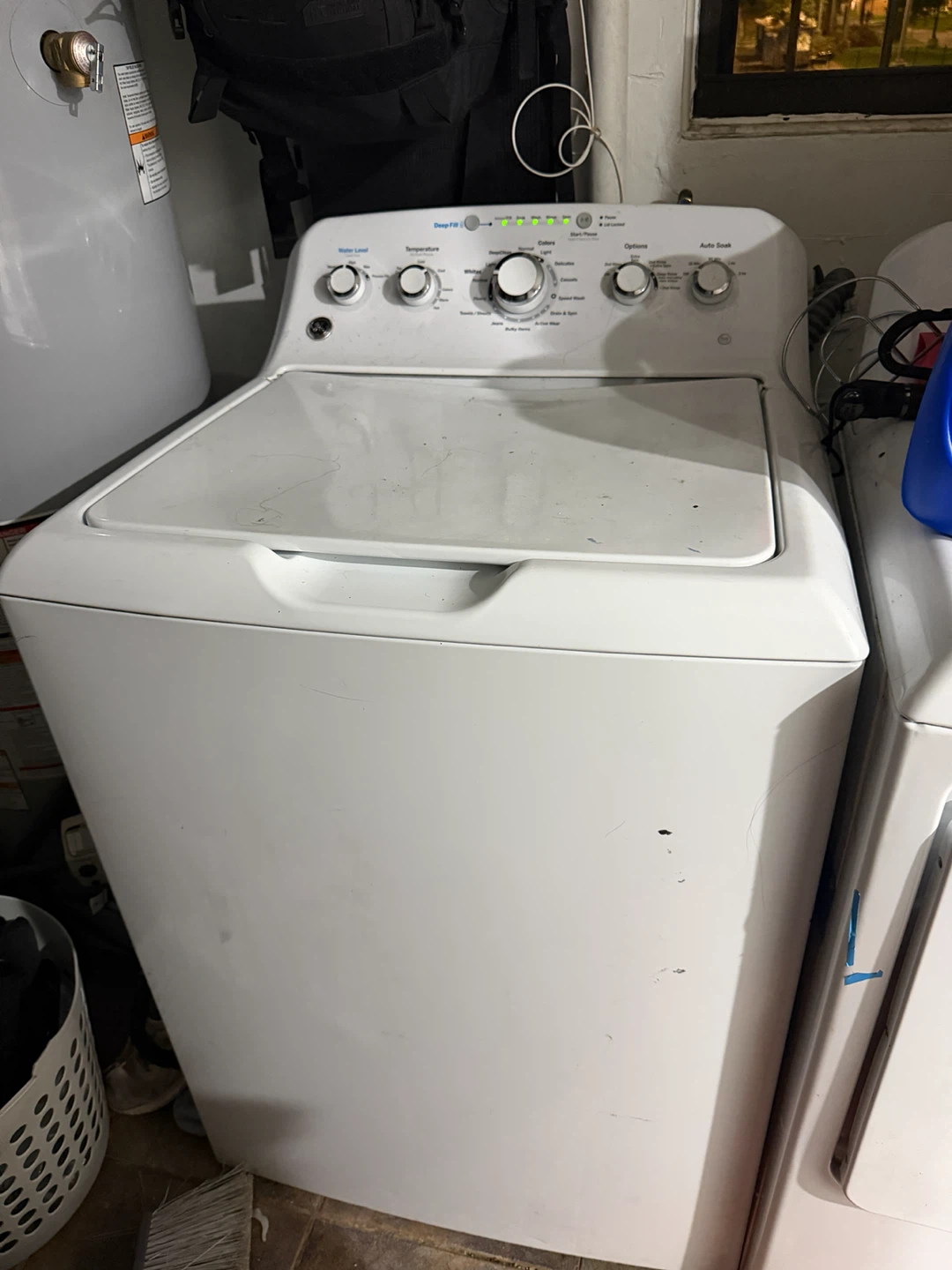 GE Top Load Washer and Electric Dryer Set - photo 2