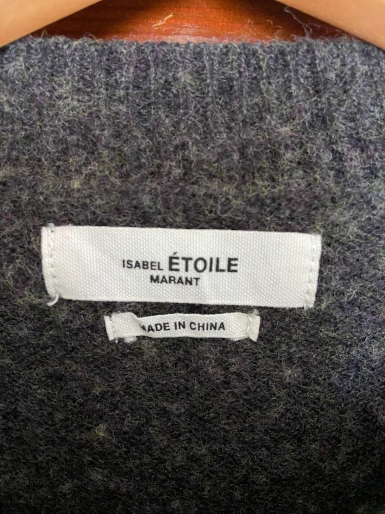 Isabel Marant Grey Wool Cotton Sweater - photo 3