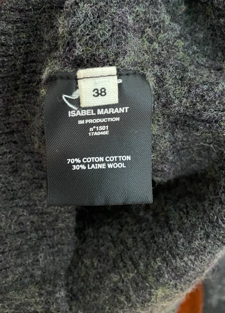 Isabel Marant Grey Wool Cotton Sweater - photo 4