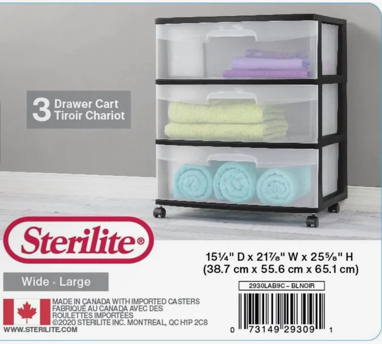 Sterilite 3-Drawer Plastic Storage Unit - photo 4