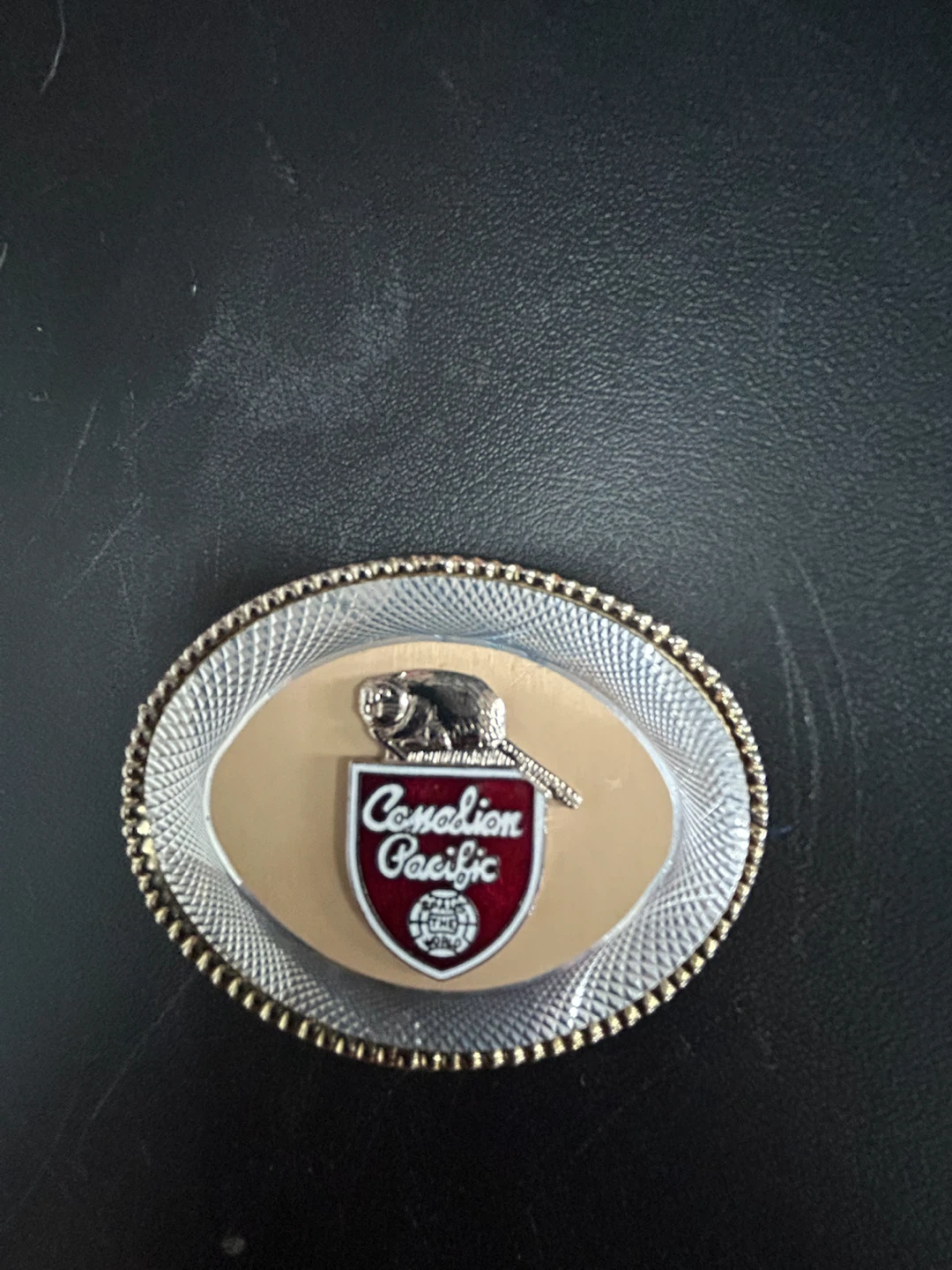 Canadian Pacific Beaver Belt Buckle