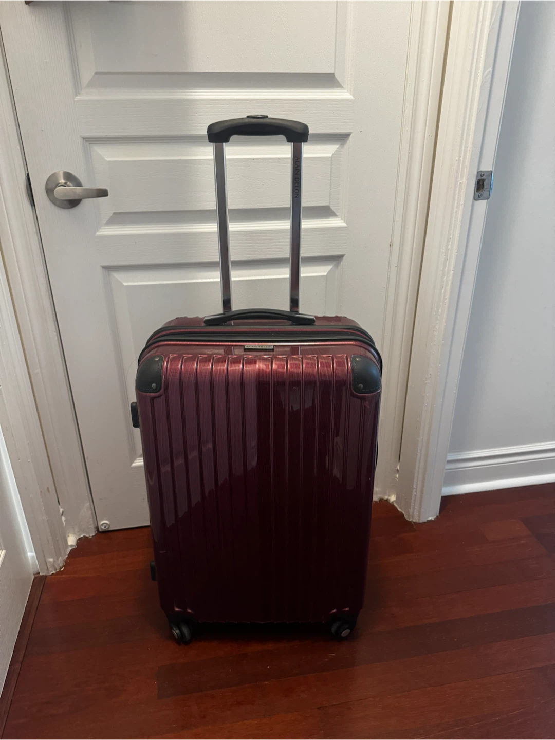 Alain Delon Burgundy Hardside Spinner Luggage