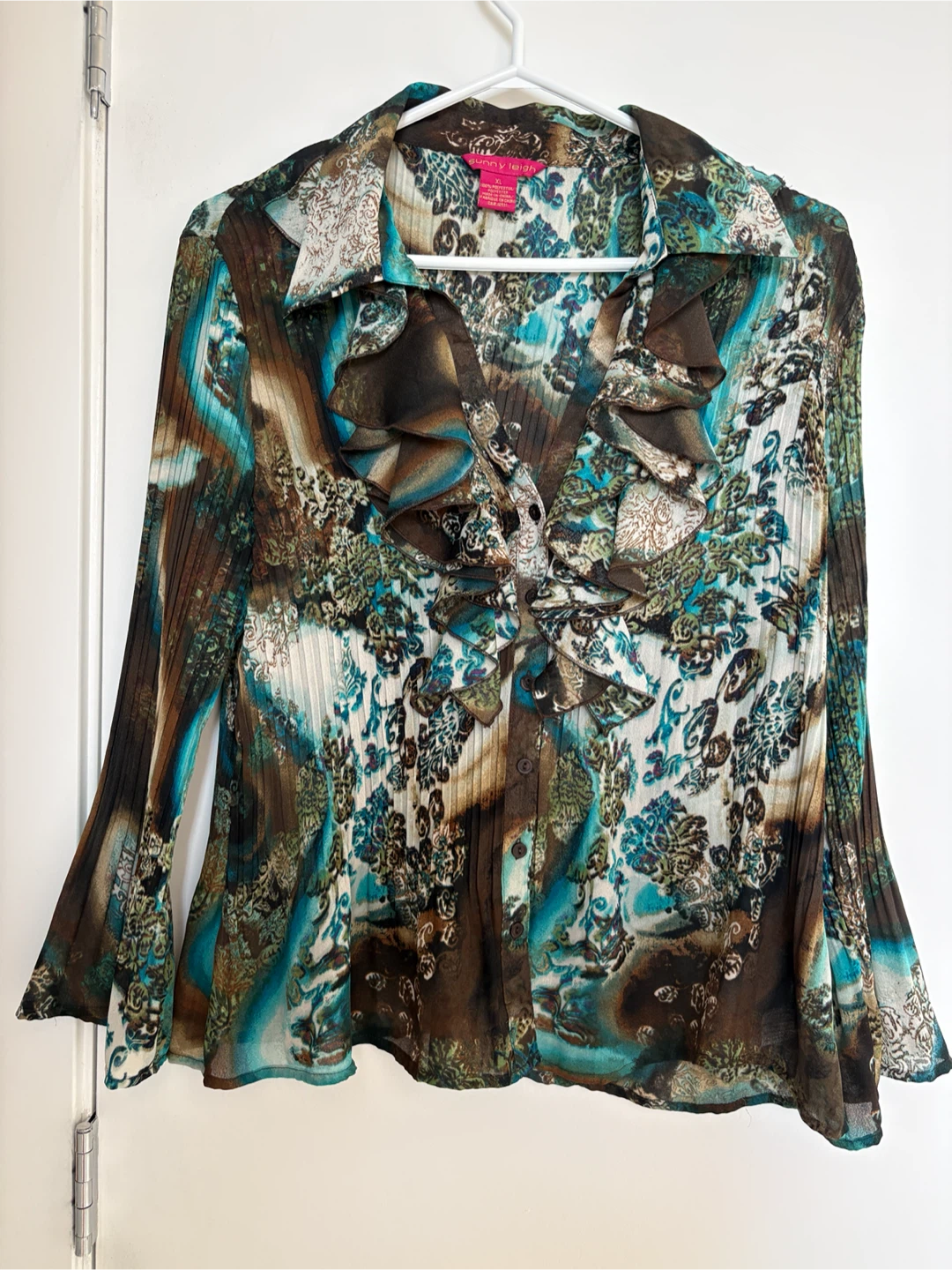 Cute pleated Women's XL Blouse - photo 3