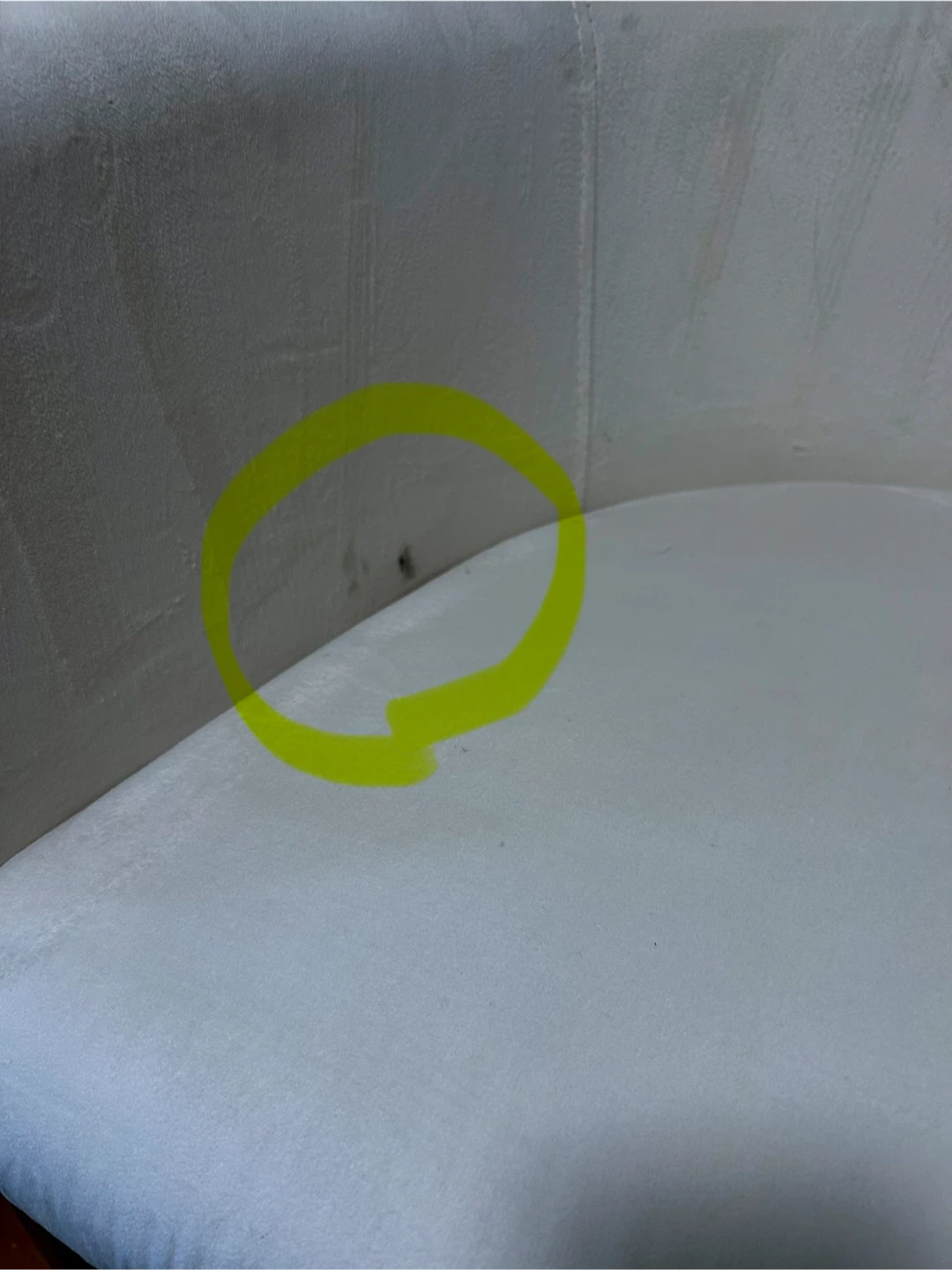 MOVING SALE White Velvet Accent Chair with Gold Base - photo 2