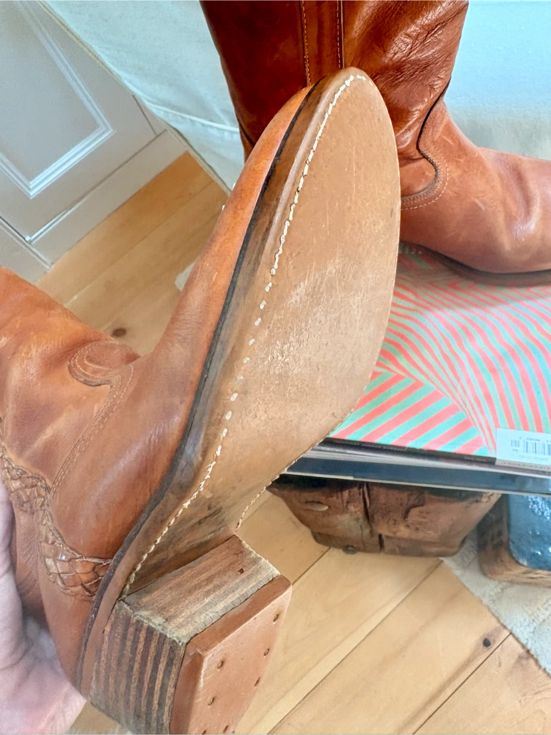 Brown Leather Cowboy Boots - photo 3