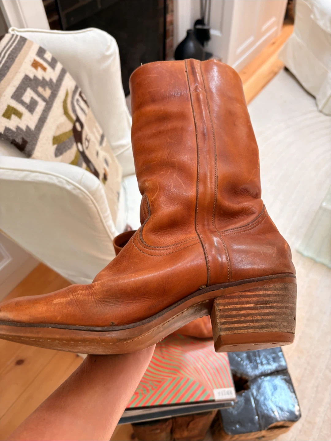 Brown Leather Cowboy Boots - photo 4