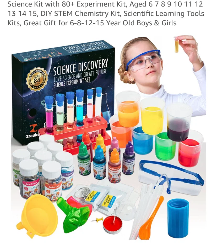 New Science Kit with 84 Experiments
