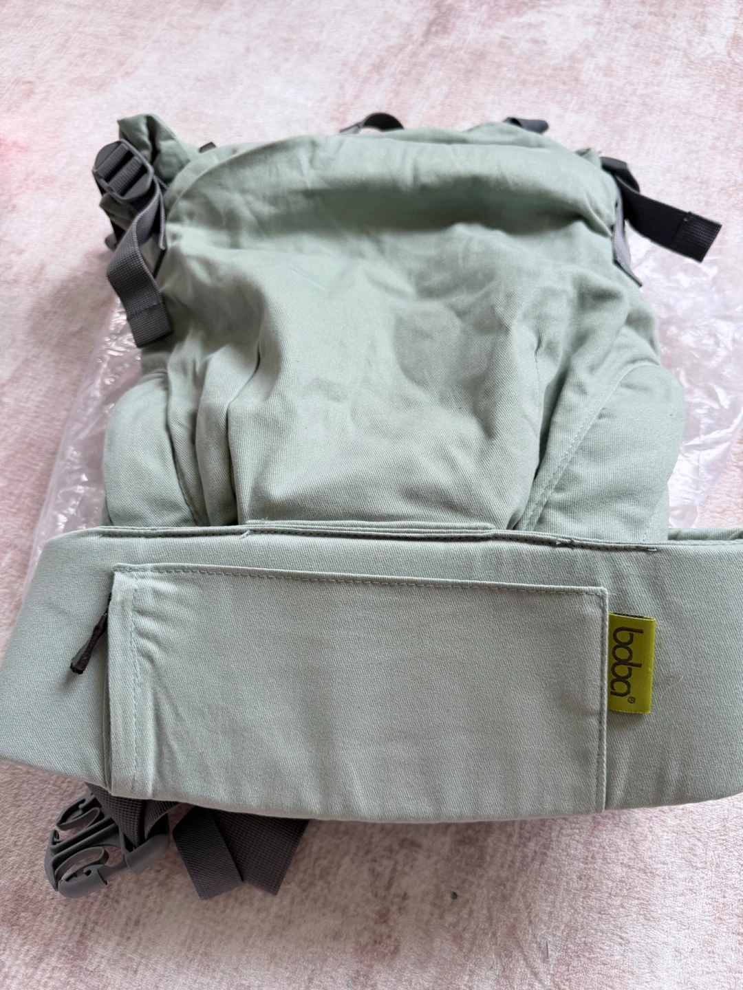 Boba X Linen Baby Carrier in Willow Green - photo 4