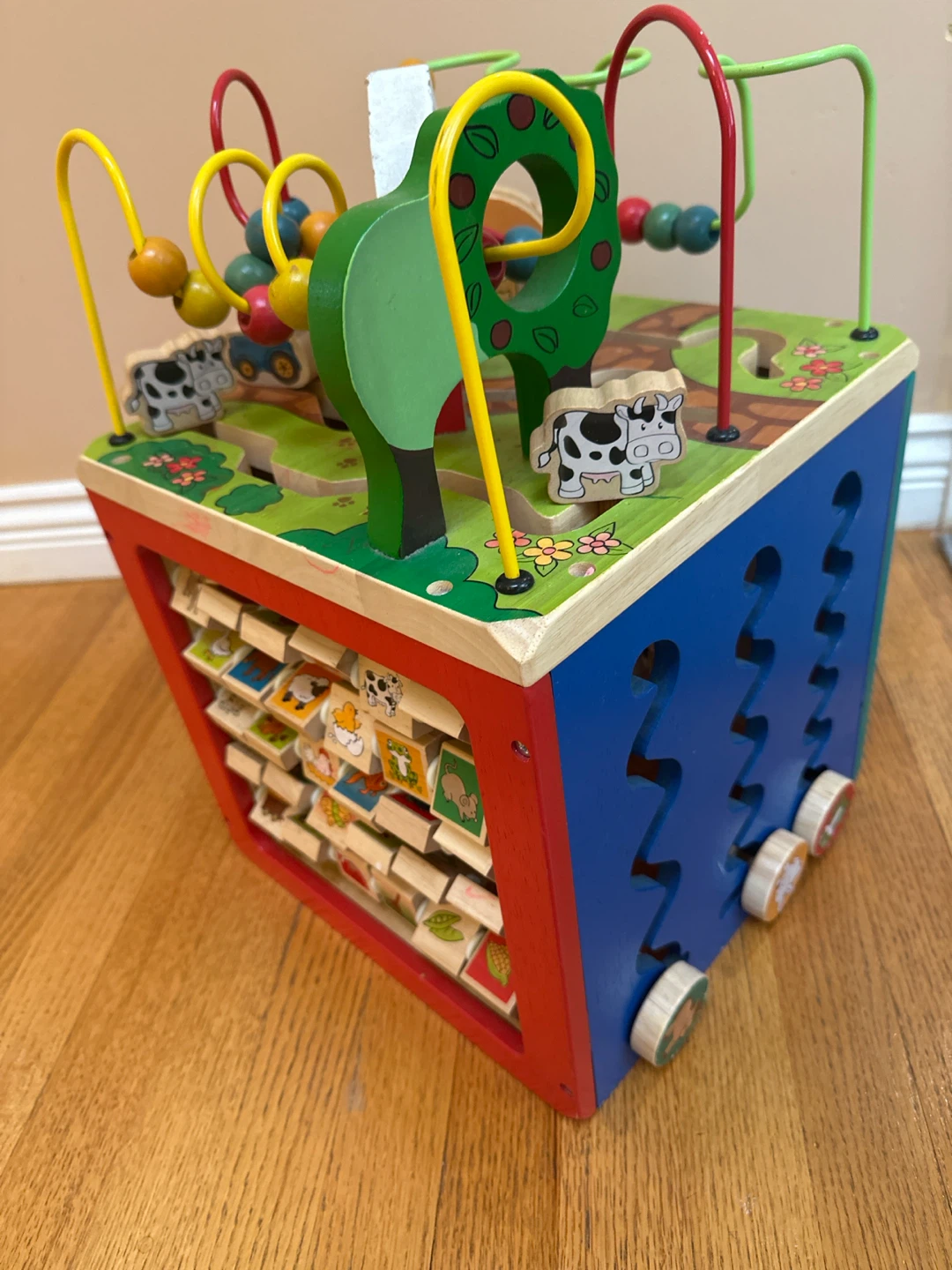 Wooden Activity Cube Toy