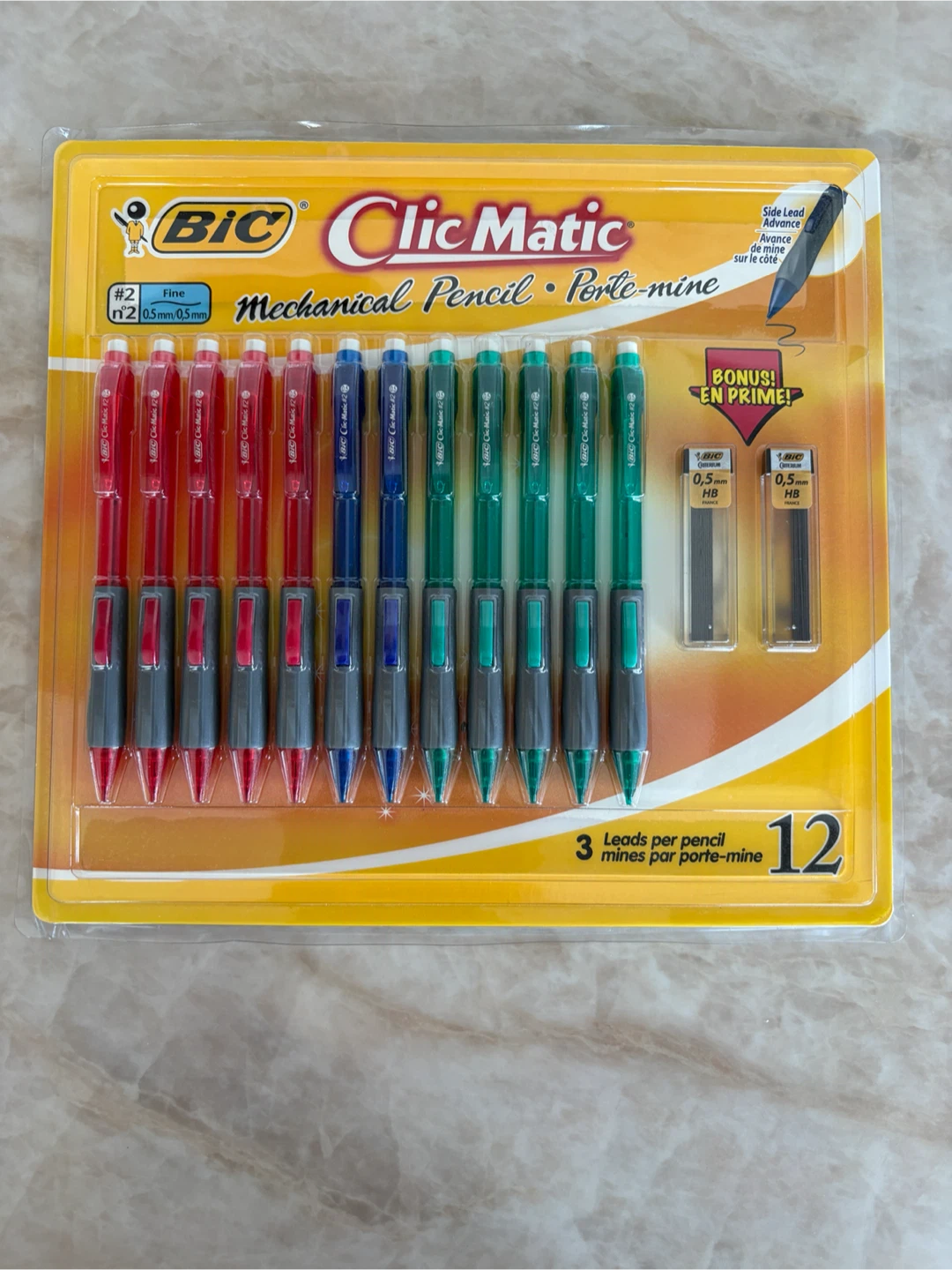 12 BIC Clic-Matique Mechanical Pencils - 12 Pack