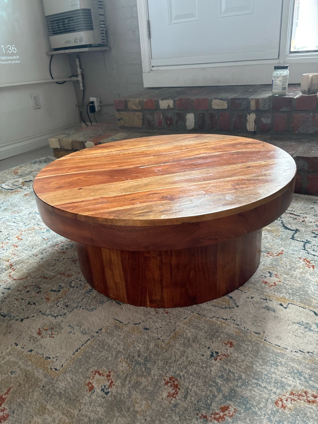 Round Wood Coffee Table