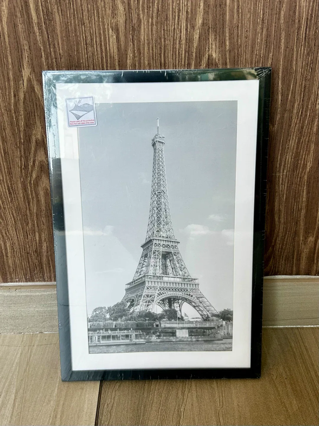 MOVING SALE Framed Eiffel Tower Print in packaging