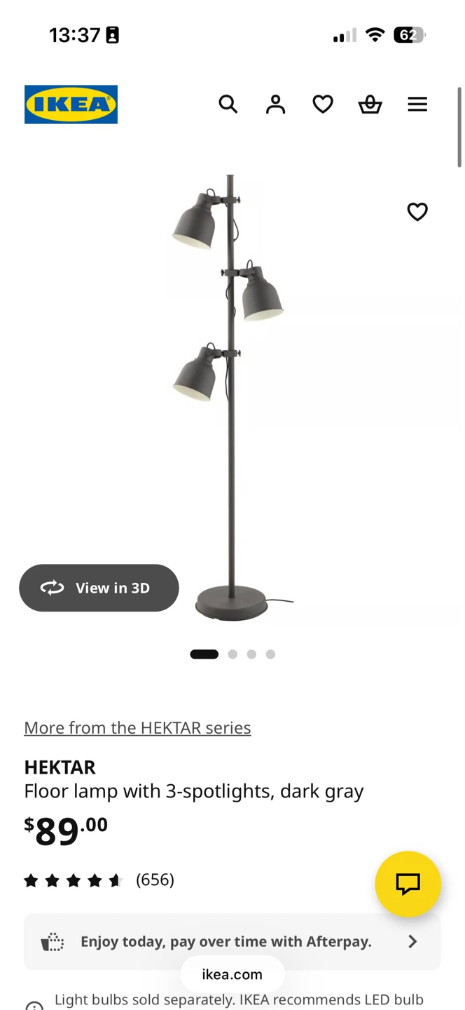 IKEA Hektar Floor Lamp - Dark Gray - photo 5