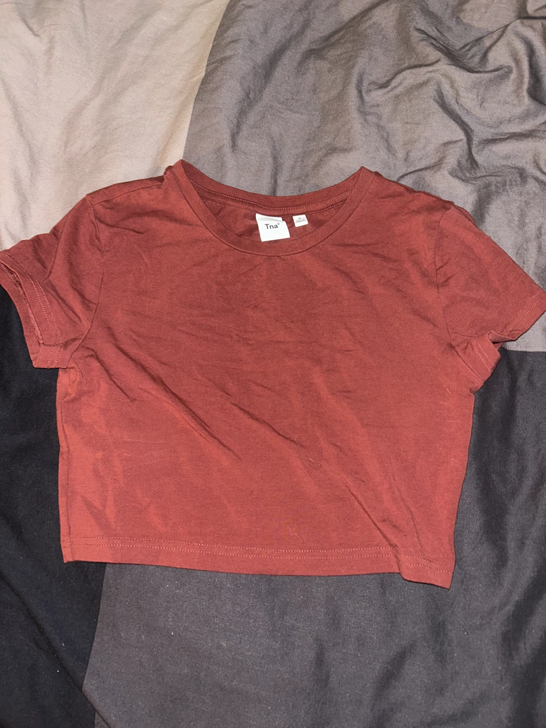 Tna Cropped T-Shirt - Red - Size S - photo 2