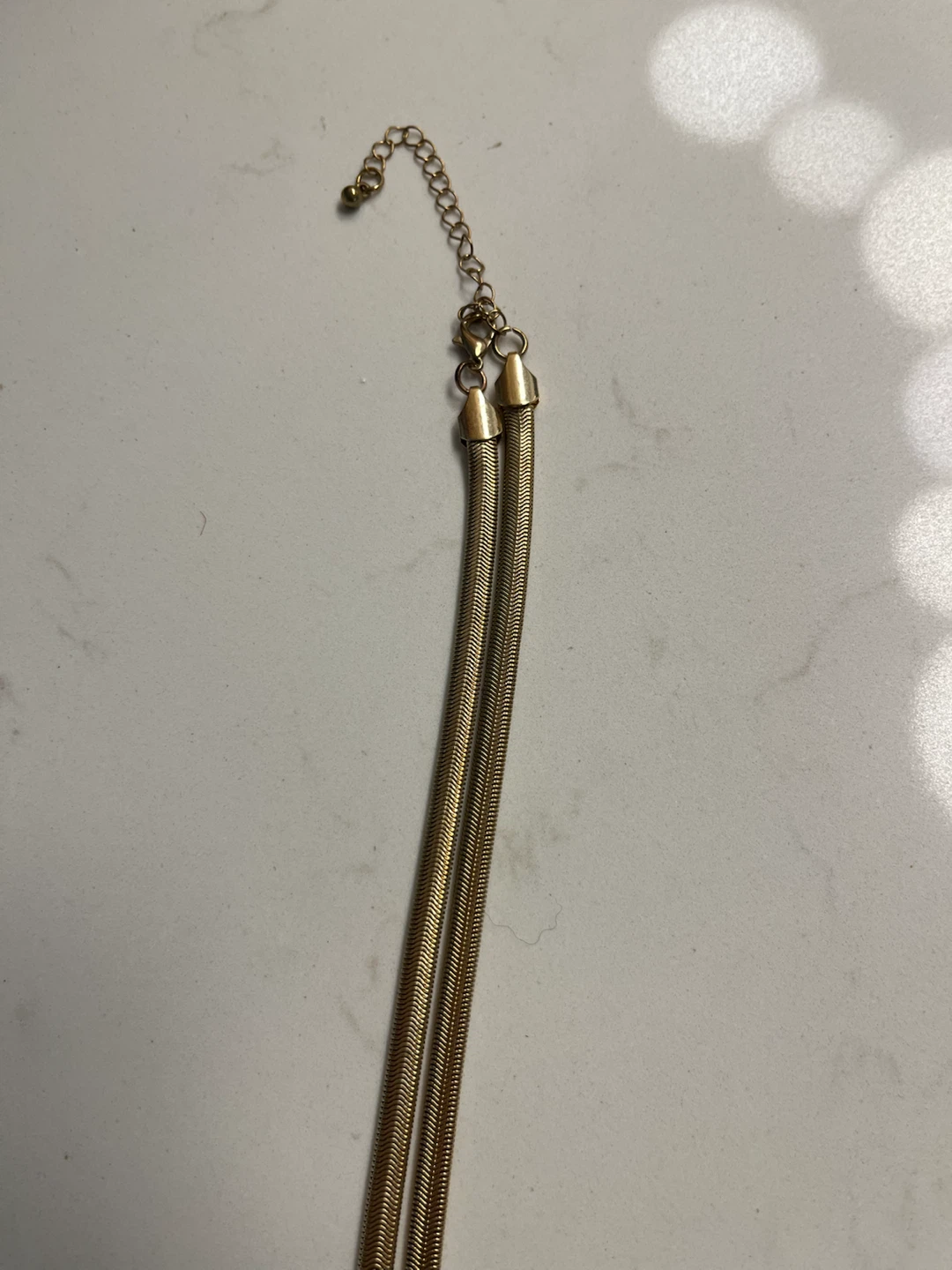 Gold Chain Necklace with Knot Detail - photo 3