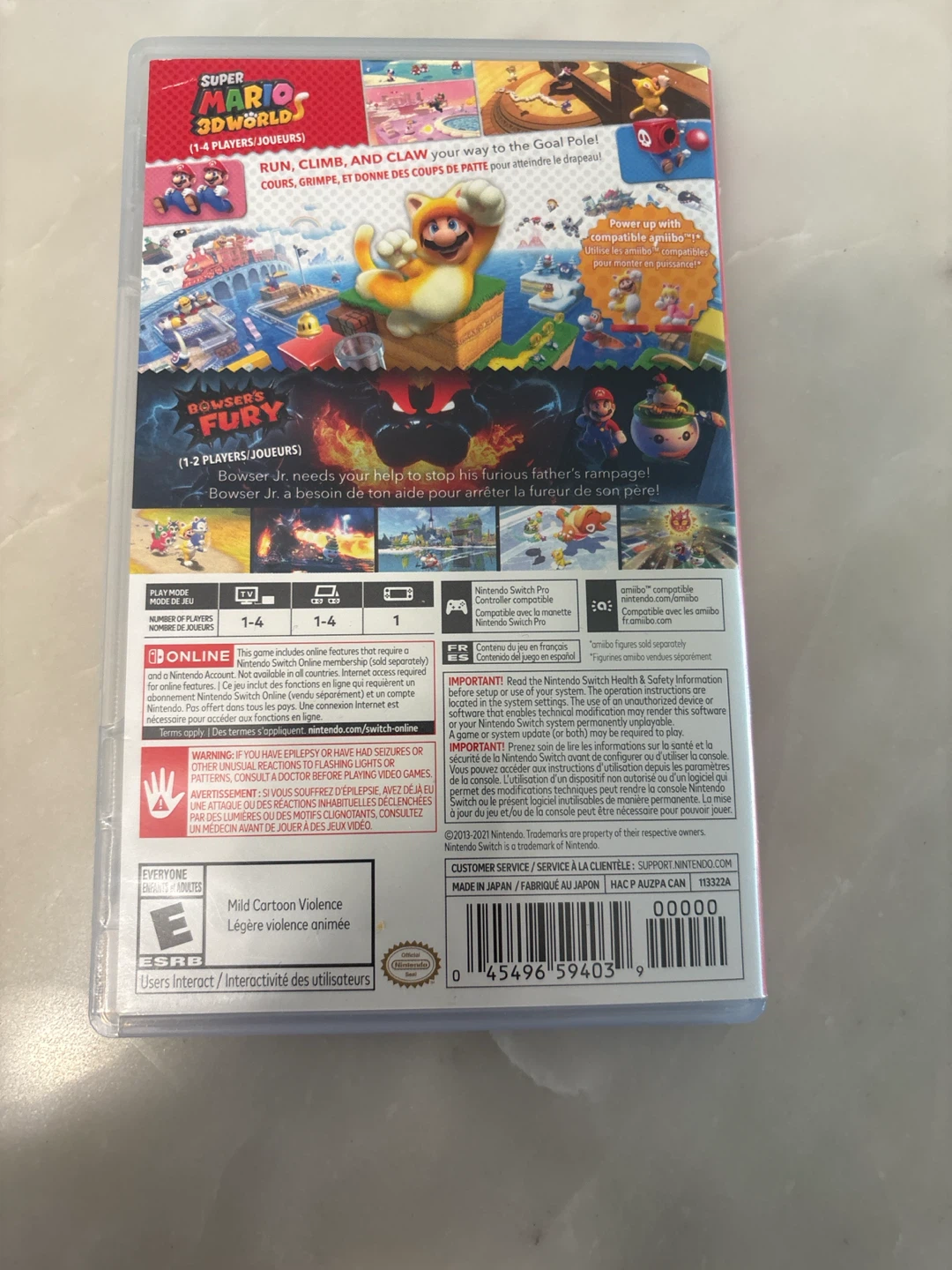 Nintendo Switch Super Mario 3D World + Bowser's Fury Game - photo 5
