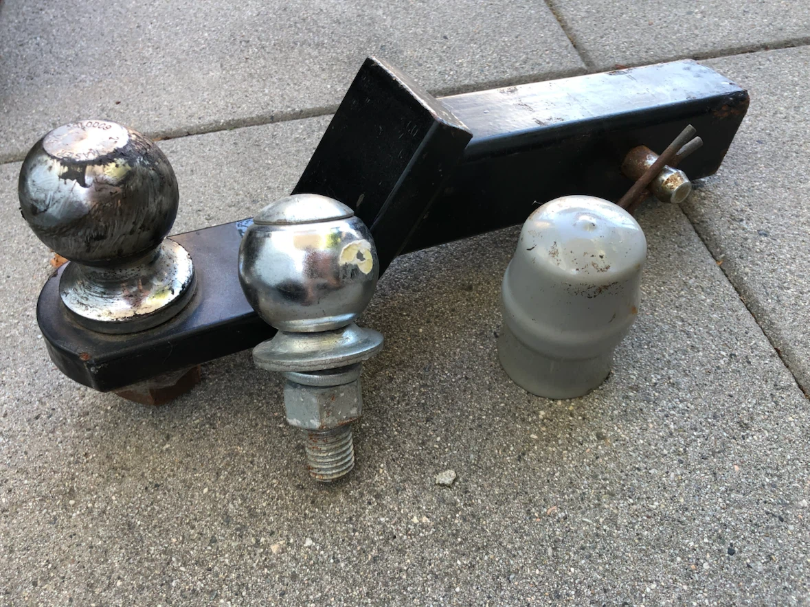 Ball Mount Hitch Adapter & 2” balls