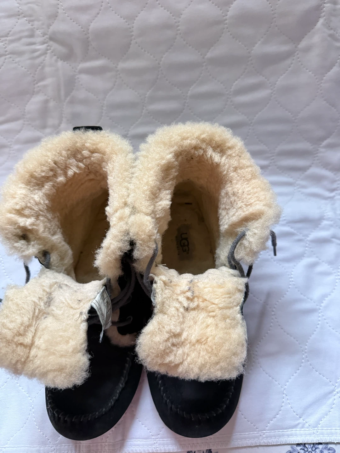 UGG Black Sheepskin Lined Boots - photo 3